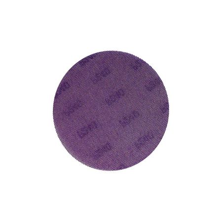 Disco de Lixa Telada P180 Grãos / 6' 150 mm Púrpura c/ Velcro p/ Lixadeira Roto Orbital